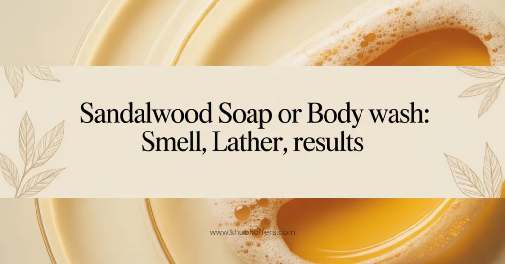 Sandalwood Soap or Body Wash: Smell, Lather, Results
